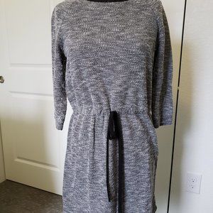 AB Studio Grey Knit Sweater Dress